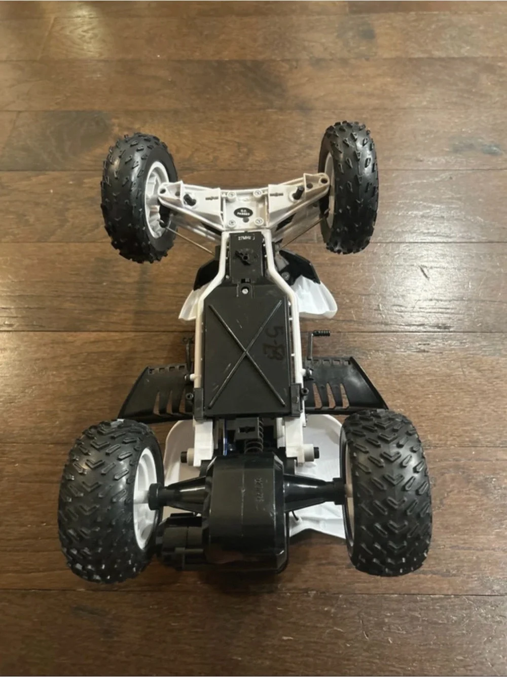 Yamaha White and Black Kids ATV Toy with Red Accents